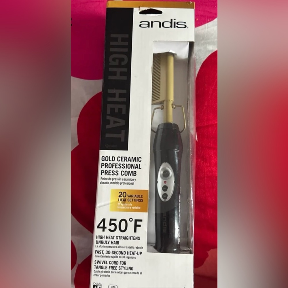 Andis Gold Ceramic Professional Press & Comb